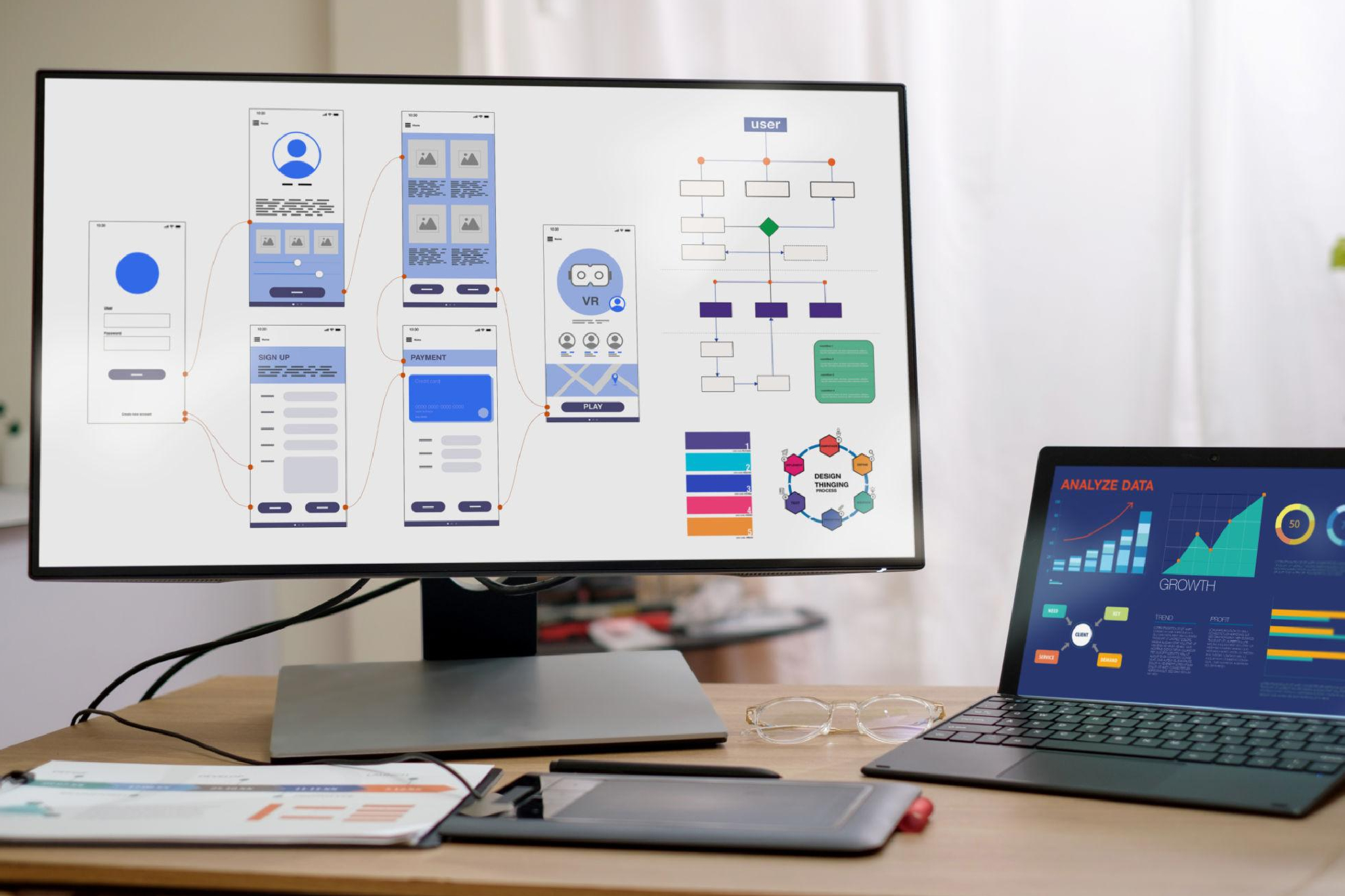 Website development illustration