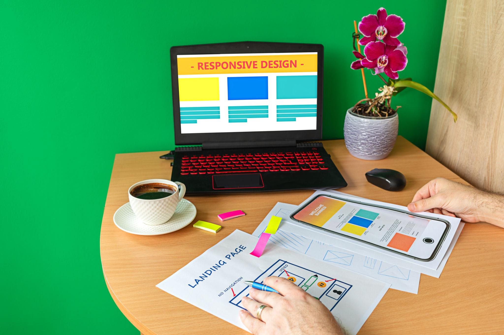 Branding and brochure design illustration